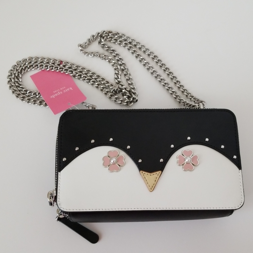 Kate Spade Frosty penguin clutch